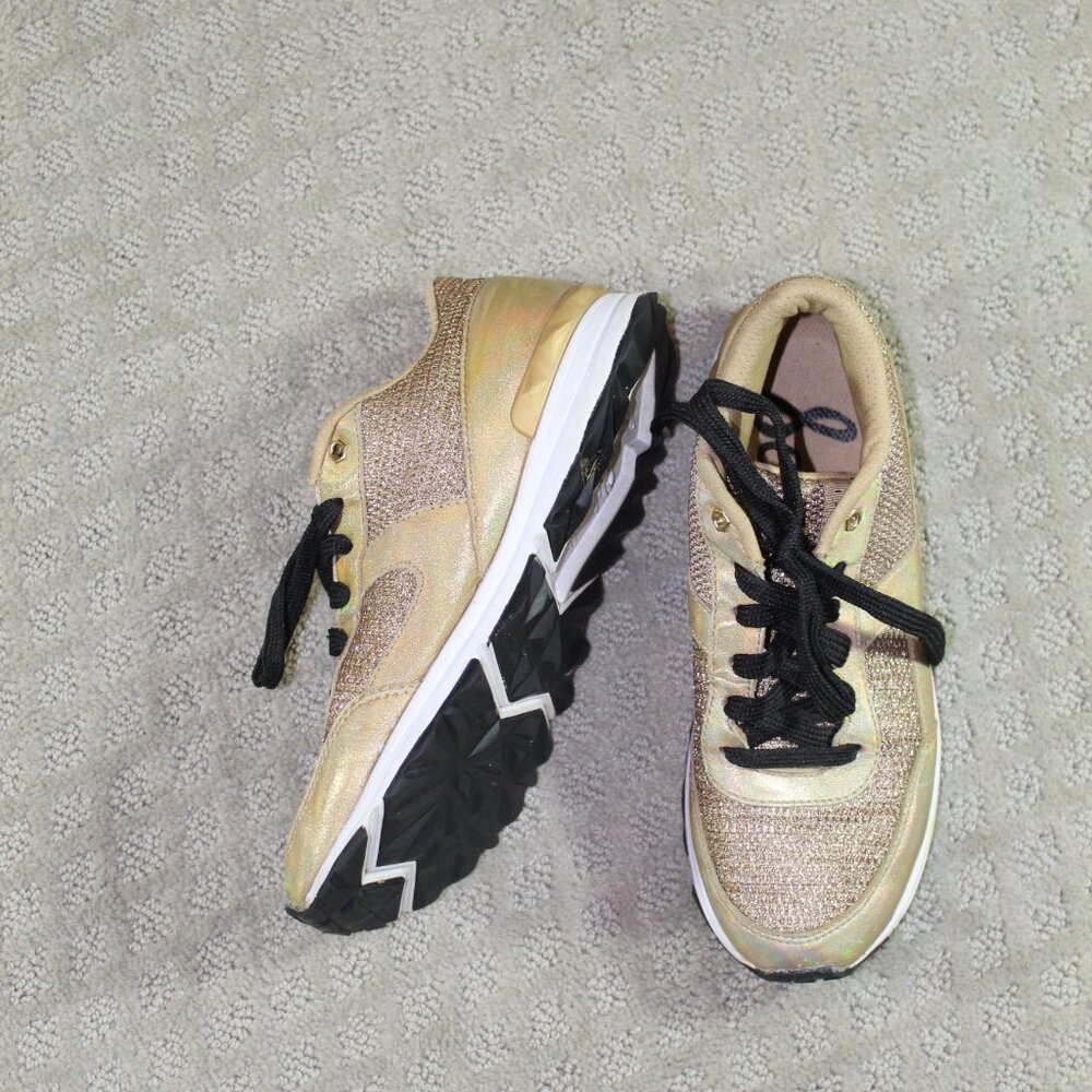 Sam Edelman Women's Size US 6 Dax Comfort Gold Sneakers Shoes